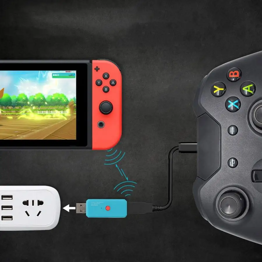 N100PLUS NS Портативный USB беспроводной адаптер Ручка конвертер для PS4 переключатель USB беспроводной адаптер