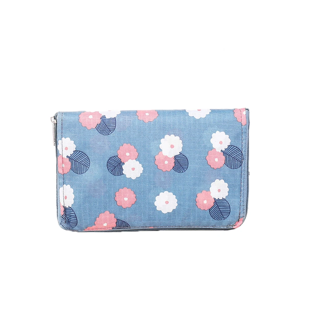 Женская сумка для покупок с карманом и цветочным принтом, многоразовые складные сумки для супермаркета, Повседневная Экологичная многофункциональная сумка