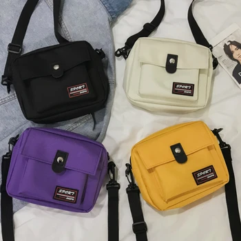 

Messenger Bags for Women 2019 New Fashion Letters Purses Clutch Handbags Shoulder Bags Students Canvas School Crossbody Bags