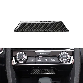 

For Honda Civic Accessories 10th 2016-2019 Car Carbon Fiber Stickers Interior Storage Box Trim Cover Decoration