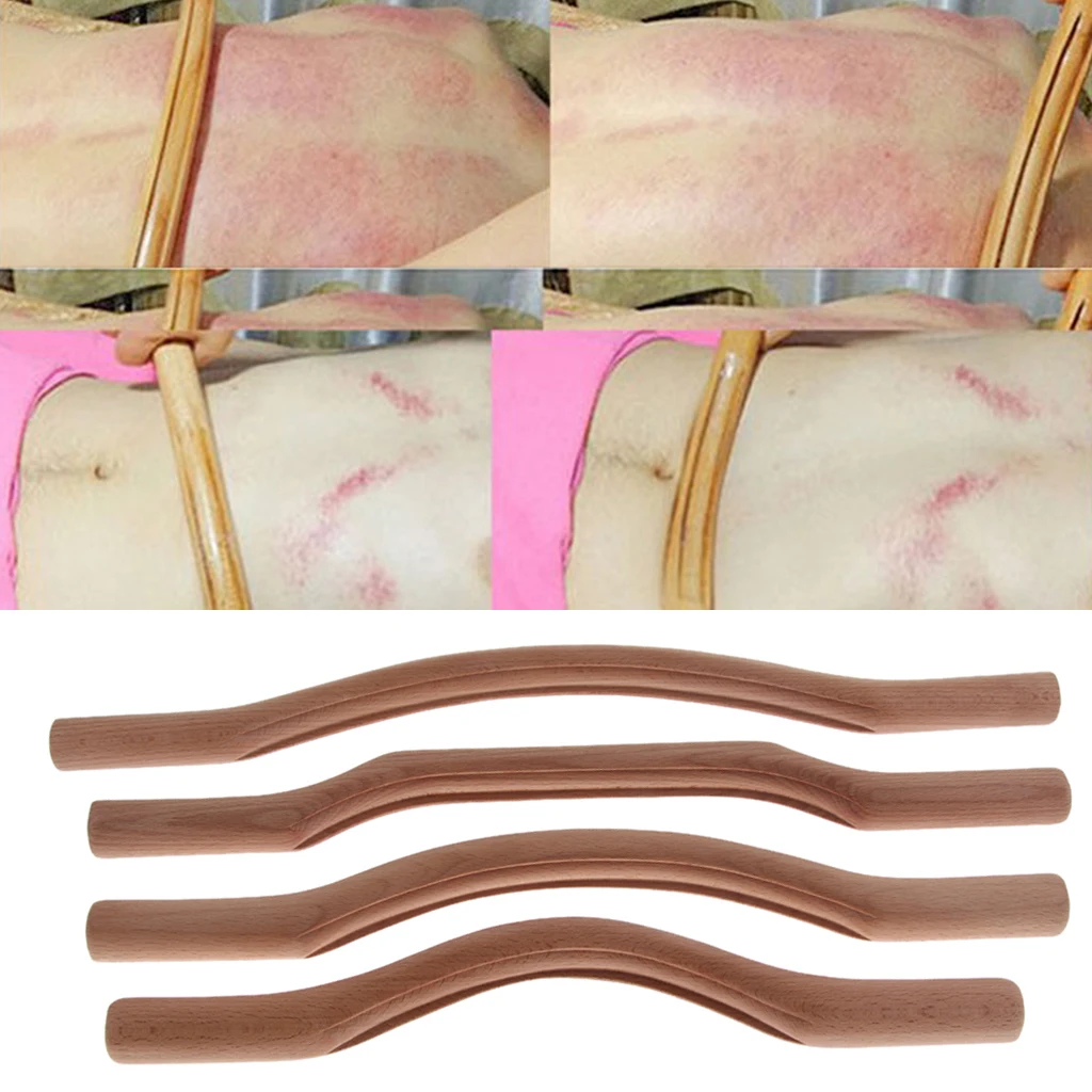 

Unisex Wooden Scraping Massage Scraper Tool Gua Sha Board Acupressure Stick Fit for Home Use or Beauty Salon