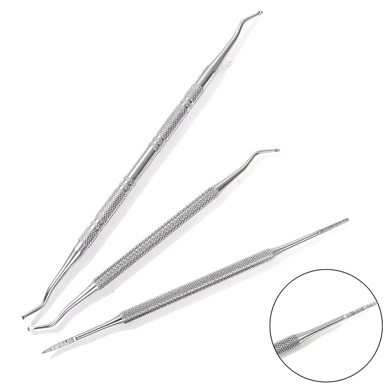 

3pcs Toe Nail Care Hook Ingrown Double Ended Ingrown Toe Correction Lifter File Manicure Pedicure Toenails Clean Foot Care Tool
