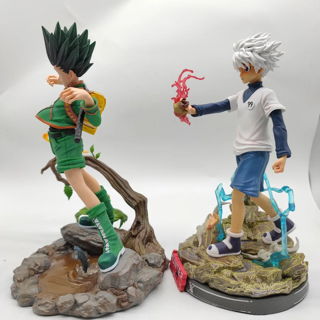 HUNTER x HUNTER Gon & Killua フィギュアセット Hunter×Hunter Gon Killua Figurka akcji Noodle Stopper Model