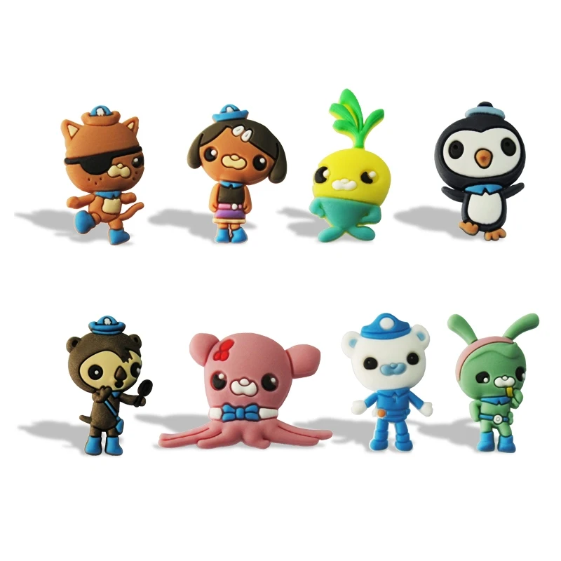 103A 50pcs 50 шт. Octonauts обувь очаровательные милые декоративные пряжки подходят браслеты Croc jibz обувь украшения Дети подарок на день рождения - Цвет: 103A 50pcs