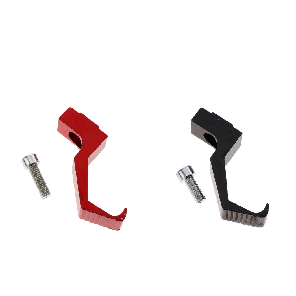 Motorcycle Helmet Hook, 2pcs Hat Wall Mount Display Rack Shelf Black & Red