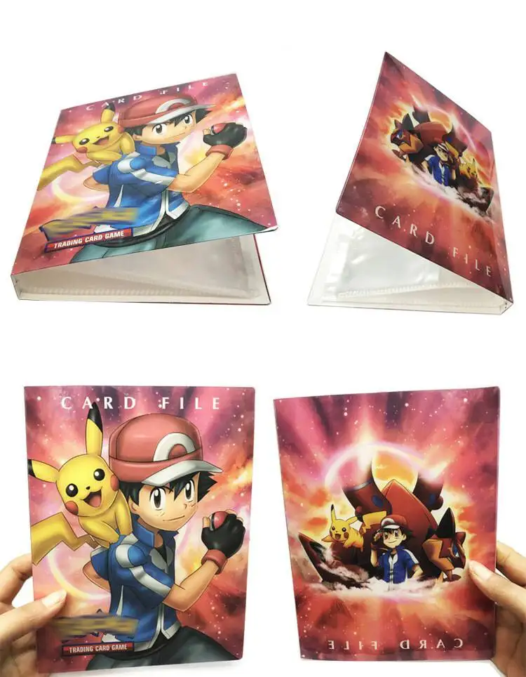 240 шт. держатель Альбом игрушки коллекции Pokemones карты Альбом Книга Топ загруженный список игрушки подарок для детей - Цвет: u
