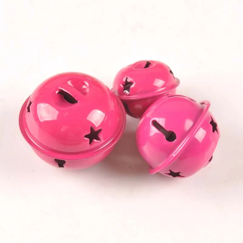 hollowed Iron Loose metal Beads Jingle Bells Christmas Decoration Pendants DIY material Crafts Christmas Bells cp2678