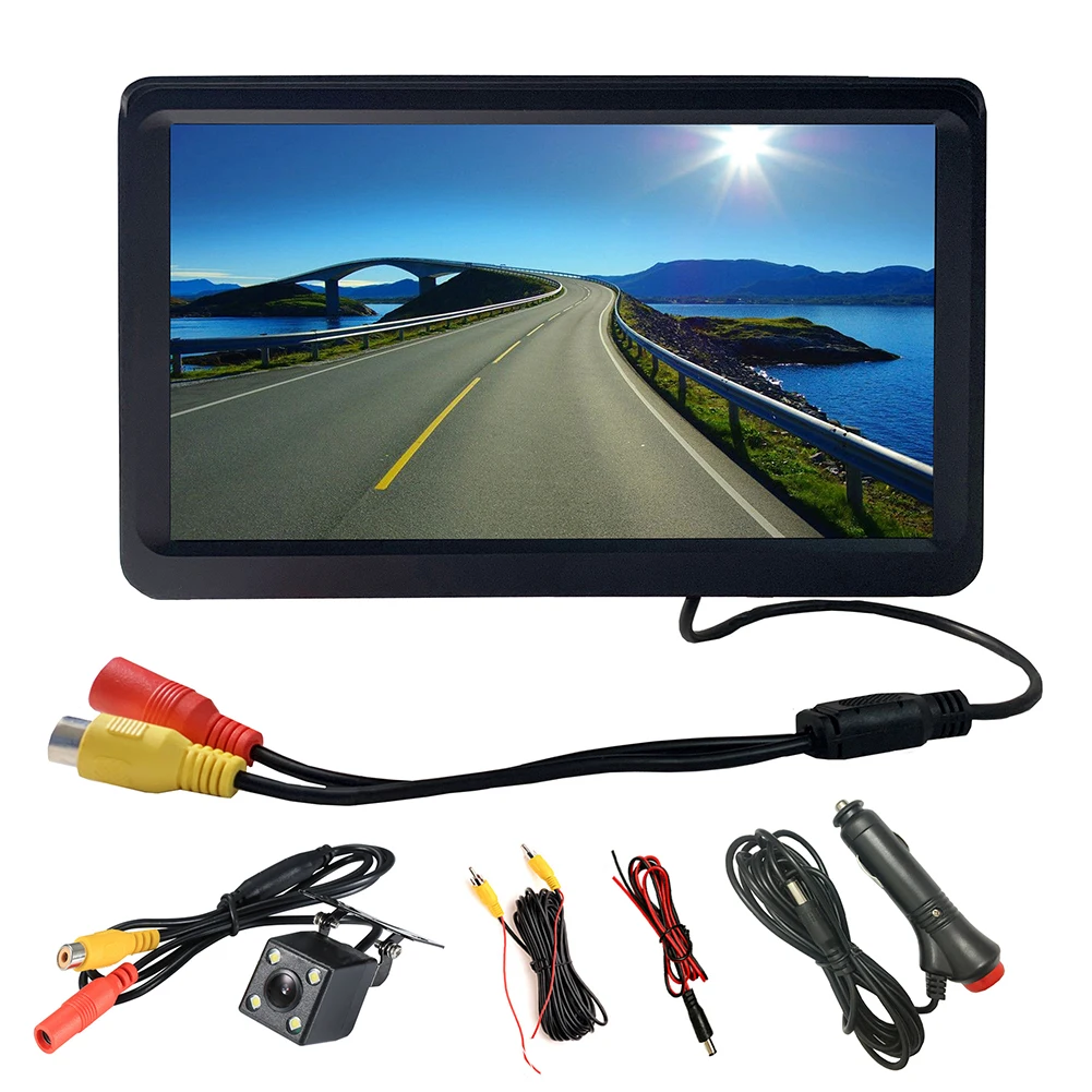 7 inch TFT LCD Color HD Monitor for Car CCTV Reverse Rear View Backup