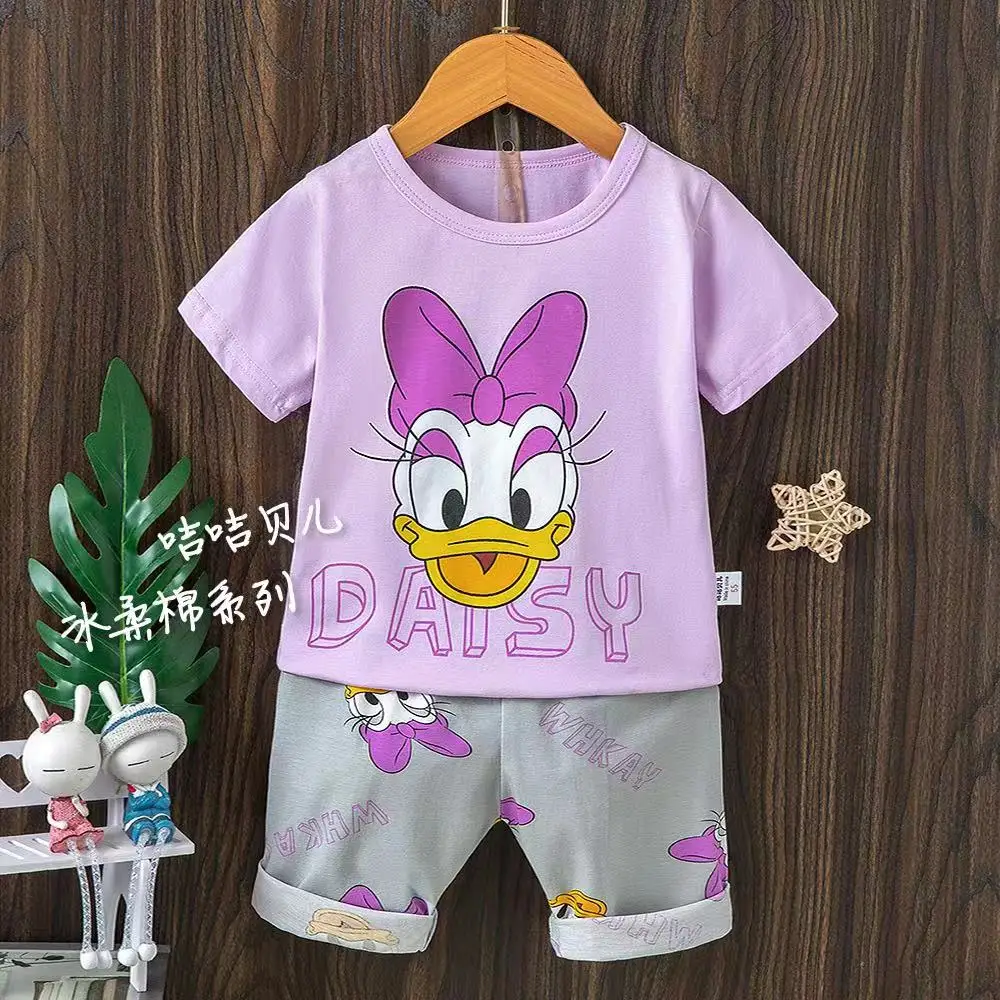Toddler Girls or Boys Disney Cotton Shirt and Shorts Active Wear