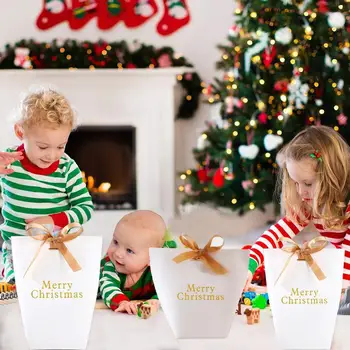 

1Pcs New Year 2020 Christmas Candy Dust Cover Bag Dinner Table Decor Christmas Decorations for Home