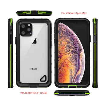 

For iPhone 11 Pro Max 6.5 Inch Case PC+TPU Waterproof Shockproof Anti Scratch Phone Protector Black Fast delivery