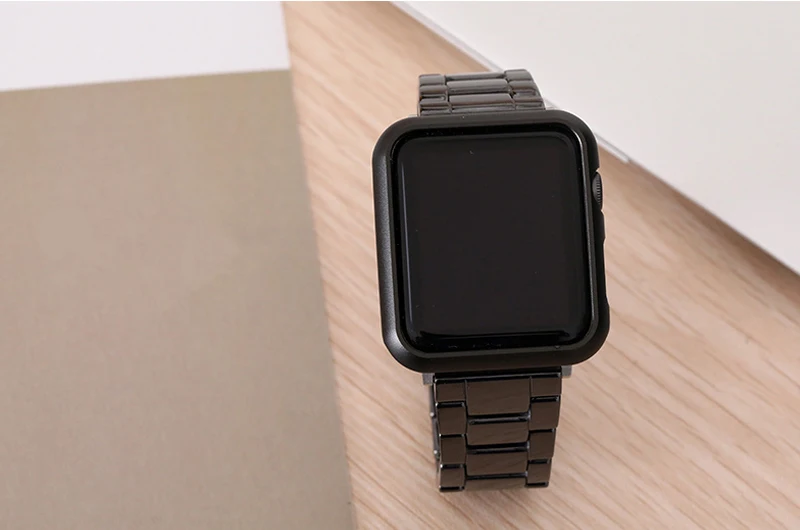 Металлический сплав бампер чехол для Apple Watch band 42 мм 38 мм наручные часы защитный чехол для iwatch 3 2 1 против царапин металлический каркас чехол