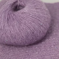25G High Tenacity  Sequins Mohair Yarn Soft Thin Wool Yarn for Hand Knitting Silk Thread Fashion Spandex Yarns 2