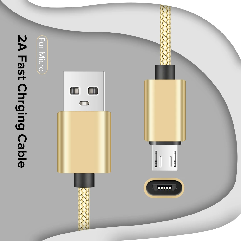 27 см 1 м 2 м 3 м 5 цветов нейлоновая оплетка Micro Usb кабель передачи данных для быстрой зарядки для samsung huawei Nokia Zte Google Nexus Xbox One PS4