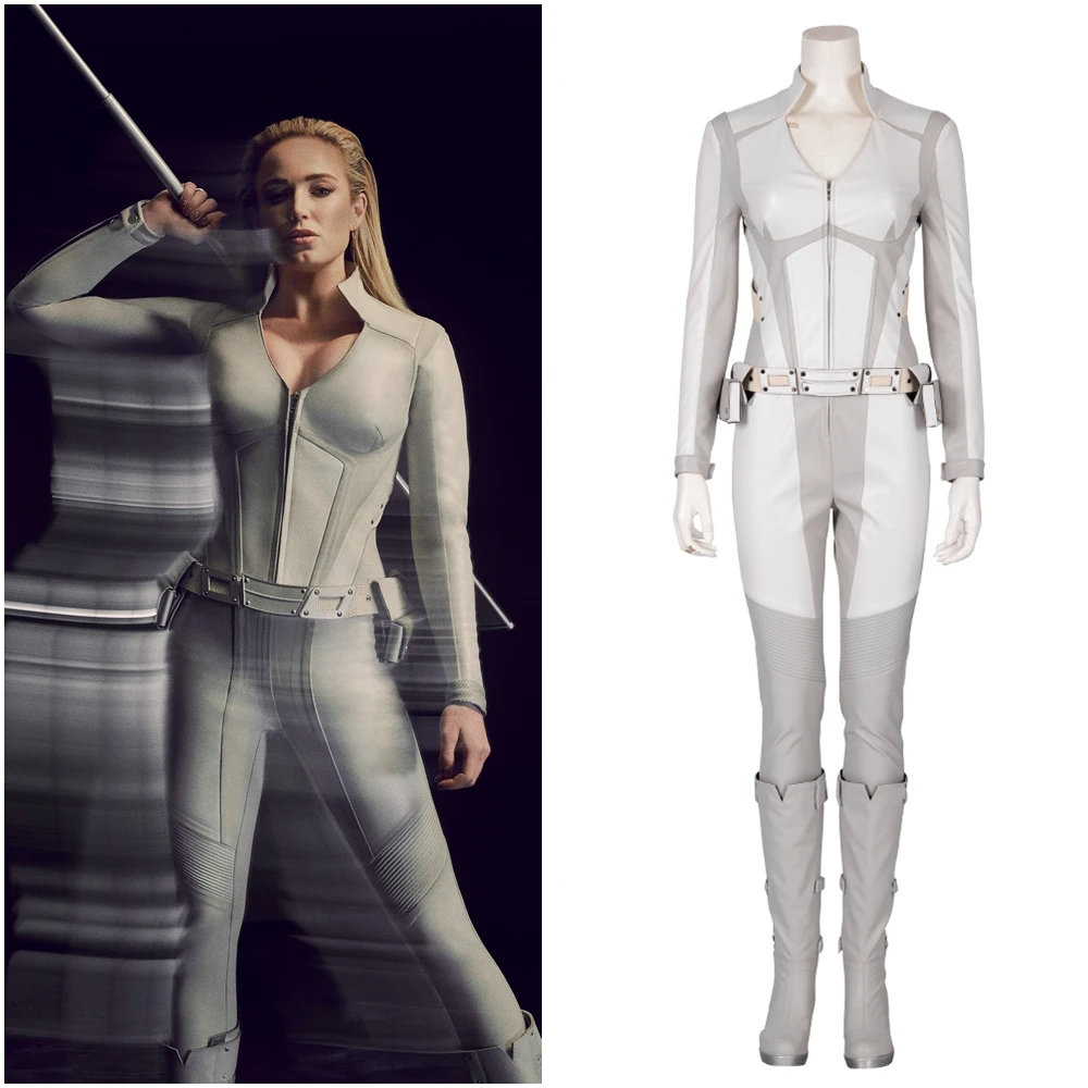 Белый костюм для косплея Канарские легенды Sara Lance of Tomorrow | Тематическая одежда и