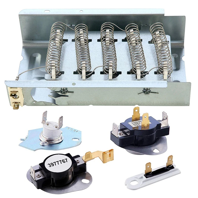 279838 Dryer Heating elements Set Thermal Fuse Dryer Thermostat Replacement Accessories for