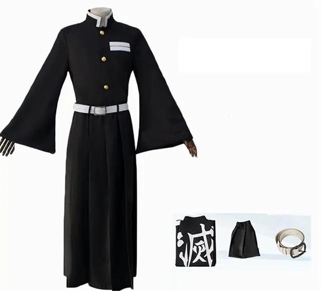 Anime Demon Slayer Kimetsu No Yaiba Zenitsu Giyu Tanjirou Kamado Nezuko Cosplay Women Kids Men Kimono Uniform Cosplay Costume J