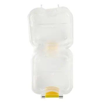 

1Pc Dental Membrane Box Clear Denture Storage Case With Film False Teeth Mouthguard Container Orthodontic Retainer Tools