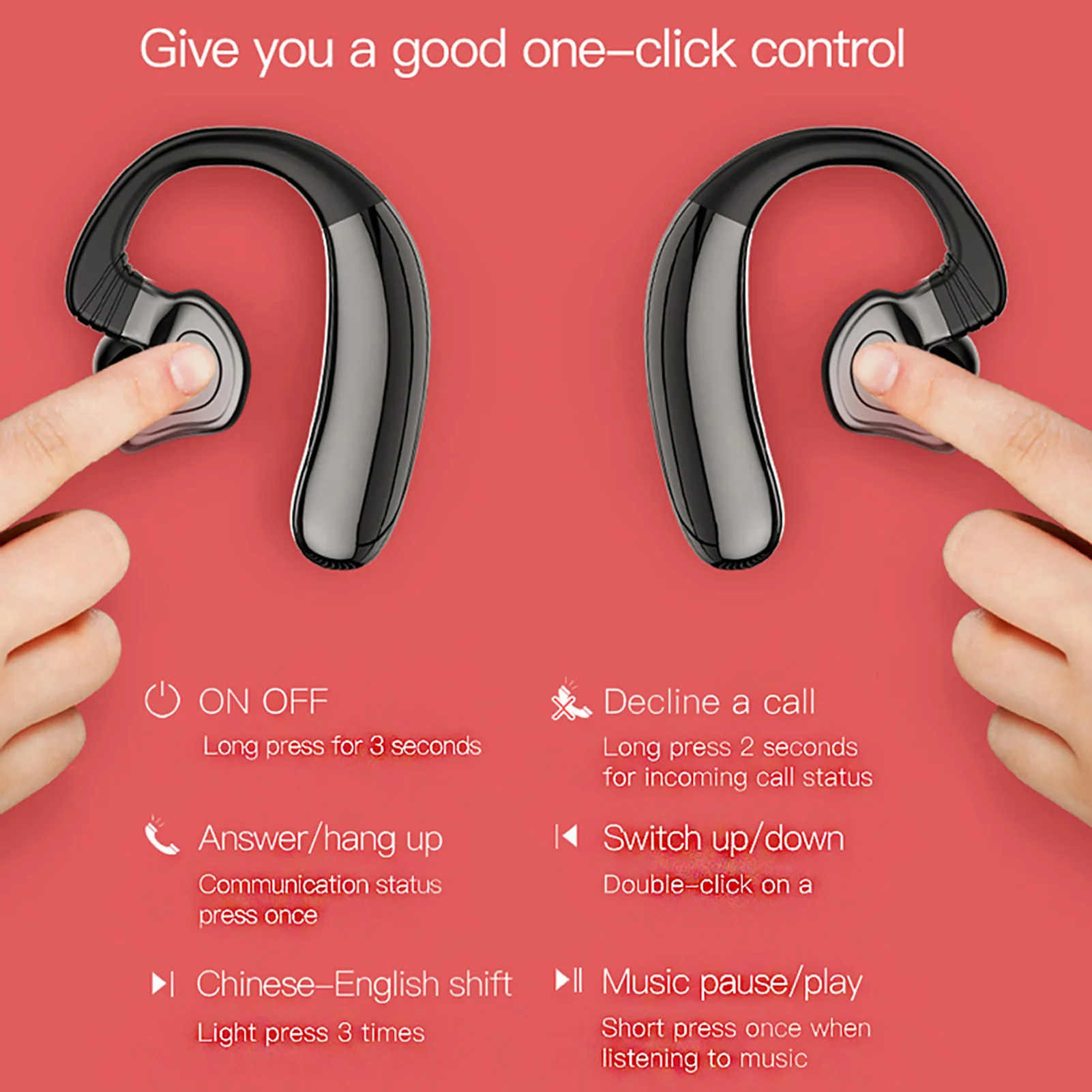 Q9S Wireless Bluetooth 5 0 Waterproof Earphones Earbuds with Voice Function 2020