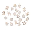 100pcs/bag Natural Wood Christmas Ornaments Pendant Mini Snowflake Xmas Tree Confetti Table Scatter Decor for Home New Year Gift ► Photo 2/6