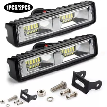 1-2PCS Truck Headlights 48W LED Work Light Headlight Driving Lamp Waterproof Car Headlight Lamp Fog 6000K Spotlight IP67