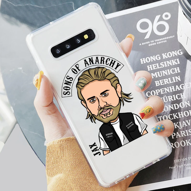 Американский ТВ сыновья анархия мягкий прозрачный чехол для телефона Fundas Coque для samsung A5 A50 S7 S9 S8Plus S10 A6 A8P Note8 - Цвет: TPU