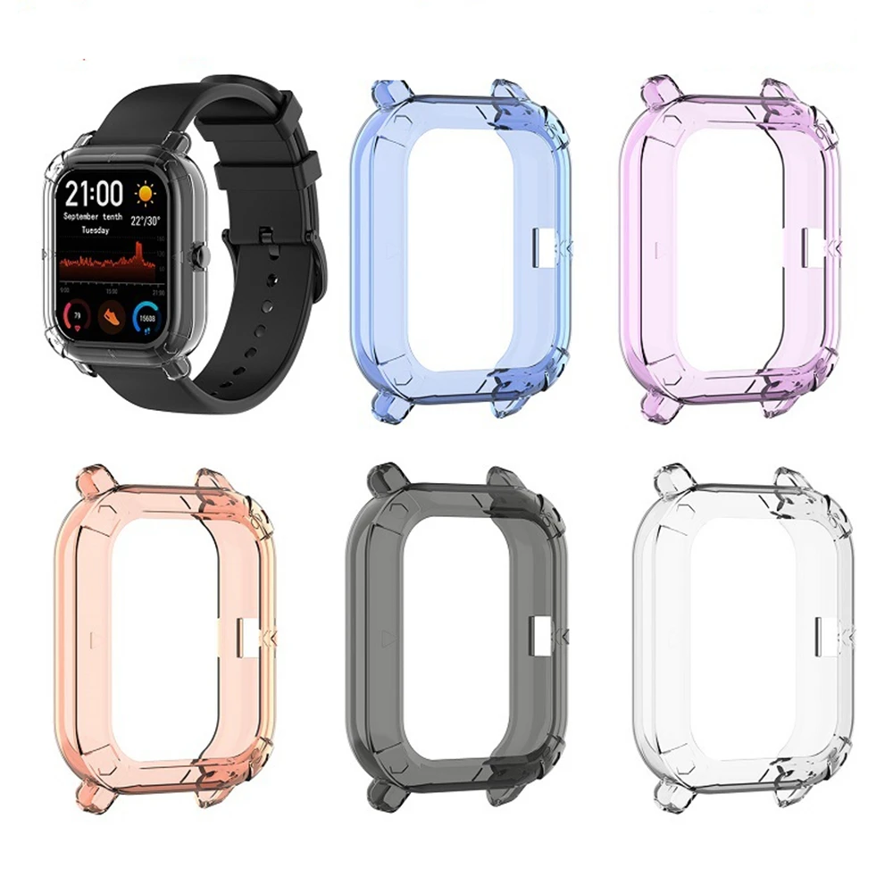Для Huami Amazfit GTS meter health watch ударопрочный резиновый рукав A1913 половина упаковки ТПУ