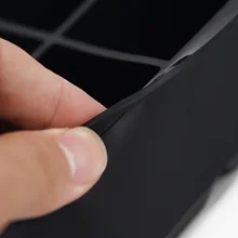 Черный большой квадратный силиконовый лоток для льда идеально подходит для пудинга/торта/хлеба/шоколада