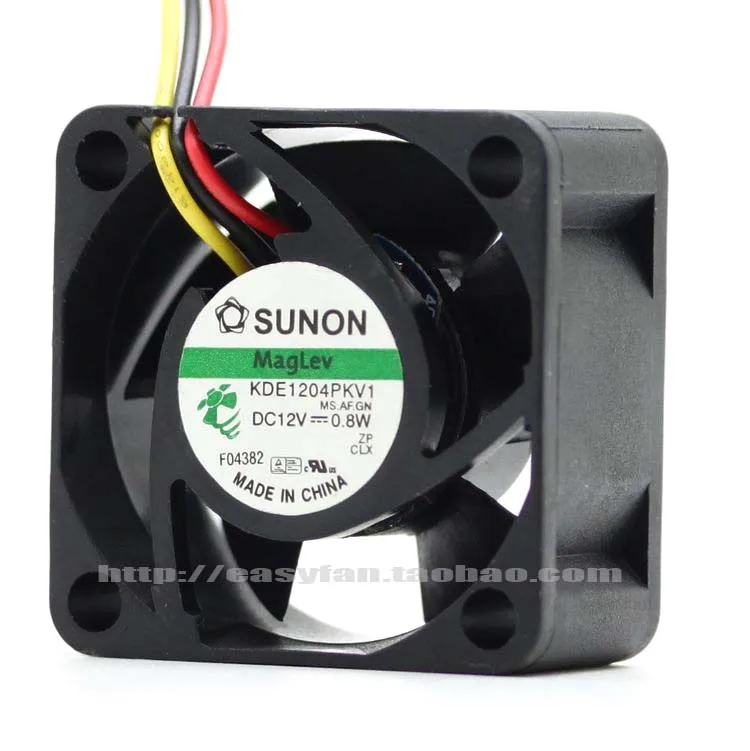 2 шт. SUNON KDE1204PKV1 MS. A. GN 40x40x20 мм 40 мм 4 см DC12V 0,8 Вт Сервер вентилятор охлаждения Сервер площади вентилятора 3-провод