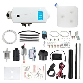 

12V/5KW Aluminum Alloy Parking Fuel Heater LCD Display With Remote Control Diesel Air Heater Universal Parking Fuel Heater