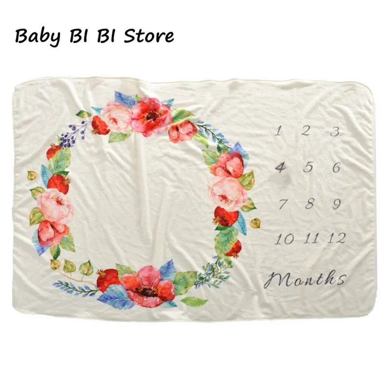

Newborn Infants Milestone Blanket Mat Baby Photography Prop Monthly Photo Background Cloth