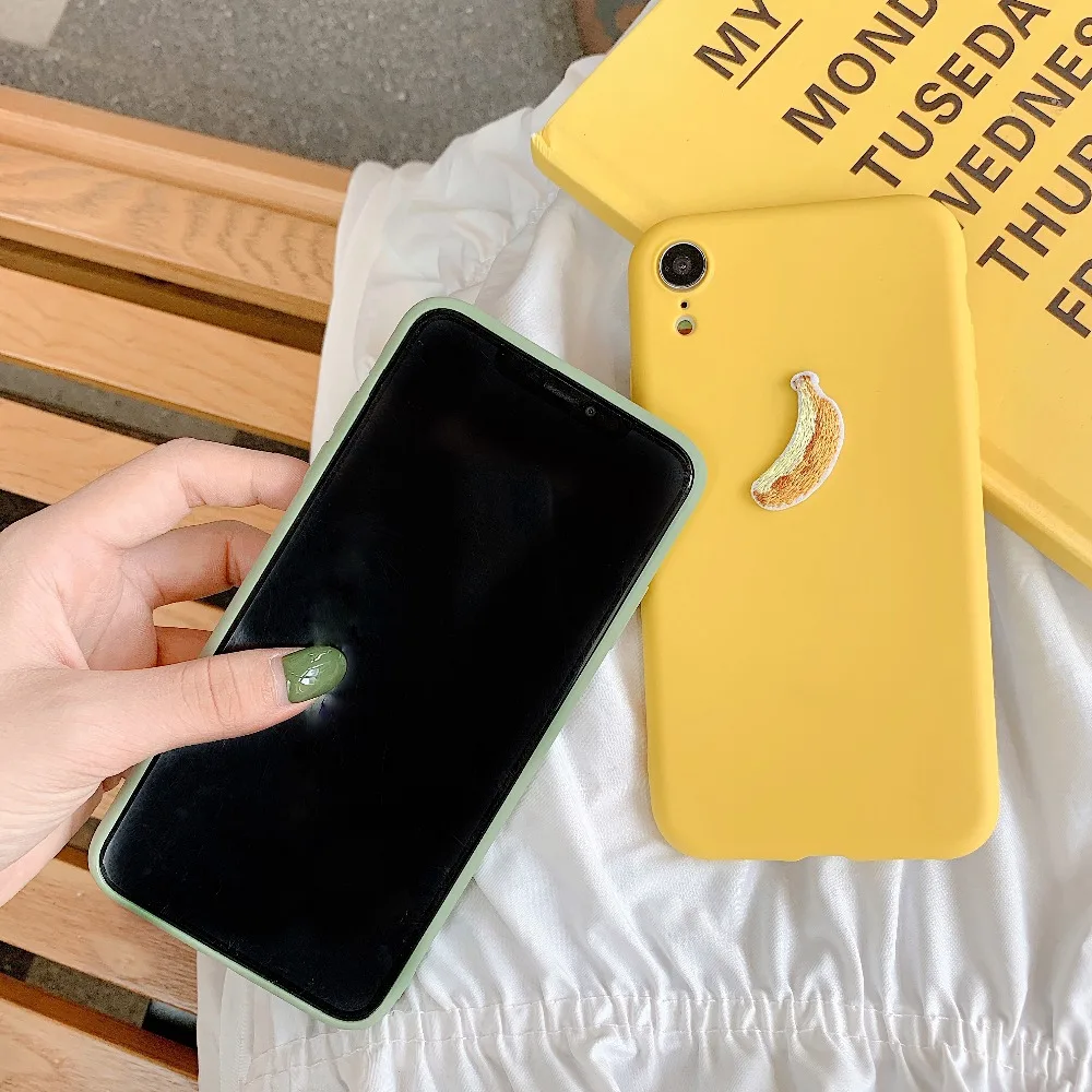 Милый простой чехол для телефона для iPhone 6S 7 8Plus TPU мягкий чехол для Xr XS Max противоударный защитный чехол для 11Pro Max