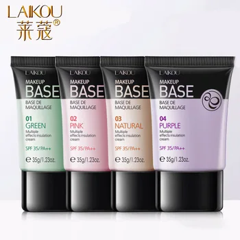 

LAIKOU Four Colors Face Primer Makeup Base Liquid Matte Oil Control Concealer Foundation Hydrating Professional Make Up
