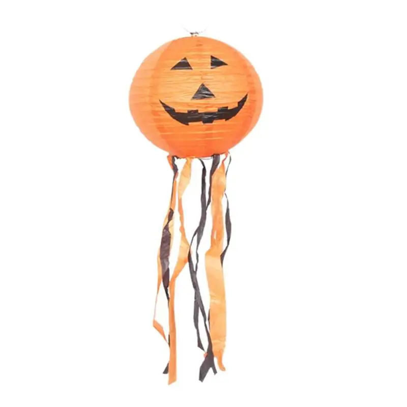 DIY Hanging Pumpkin Paper Lantern Light Horror Lantern for Halloween Props Ghost Festivals Bar KTV Ghost Festival Ornaments