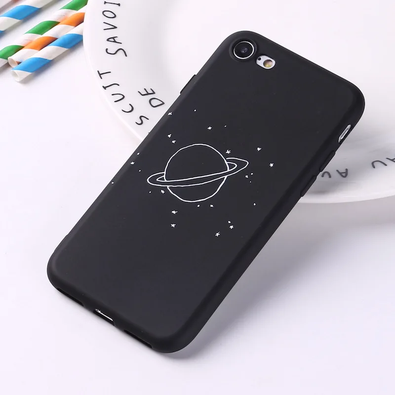 No 01 Чехол для телефона iPhone 11 Pro Max Star Earth Rocket рисунок черный мягкий Уретановый Термопластик(tpu) задняя крышка для iPhone X XR XS Max 8 7 6 6S Plus Capa - Цвет: No 01