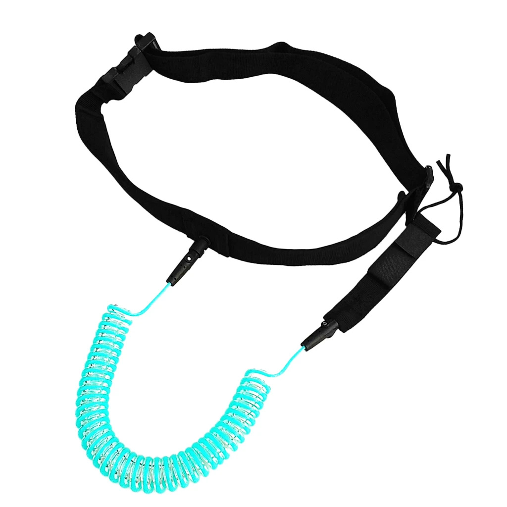 10ft Surfboard Waist Rope SUP Safety Rope Belt for Surfing Beginner -120CM