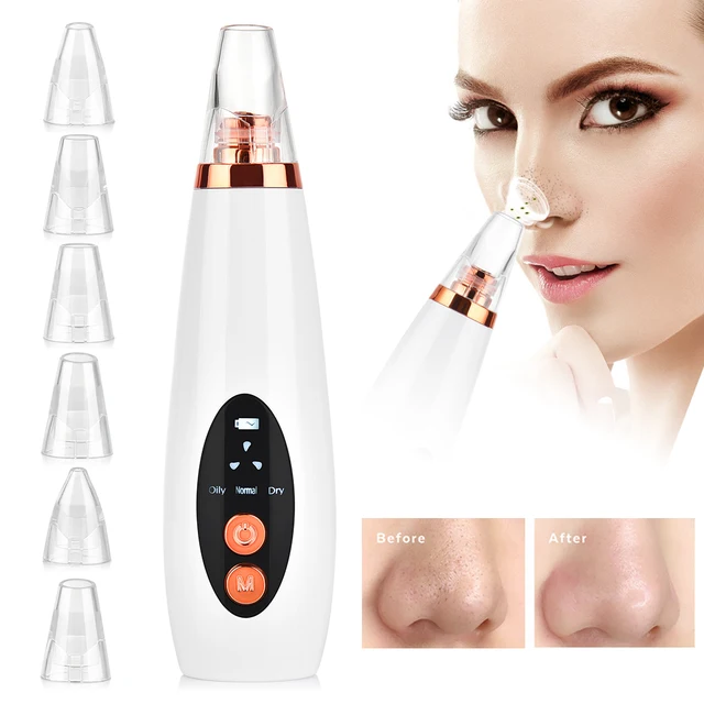 Facial Cleaner Nose Blackhead Remover Deep Pore Acne Pimple Removal Vacuum Suction Diamond T Zone Beauty Tool Face Household SPA 6