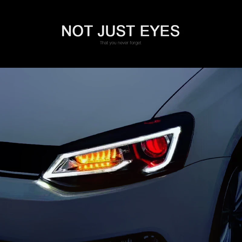 CNSUNNYLIGHT для VW/Volkswagen Polo 2011 2017 Автомобильные фары в сборе светодиодный DRL сигнал