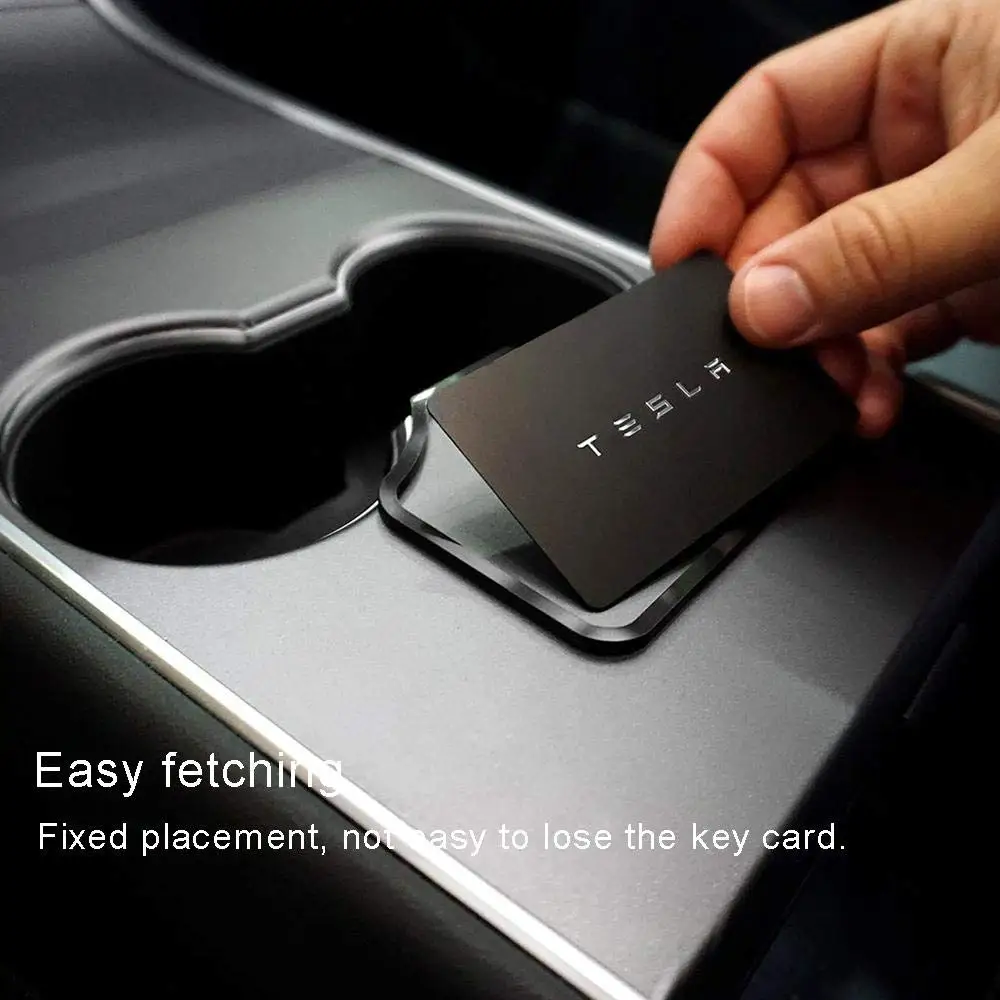 

Center Console Key Card Holder for Tesla Model 3 - Stops The Card from Sliding