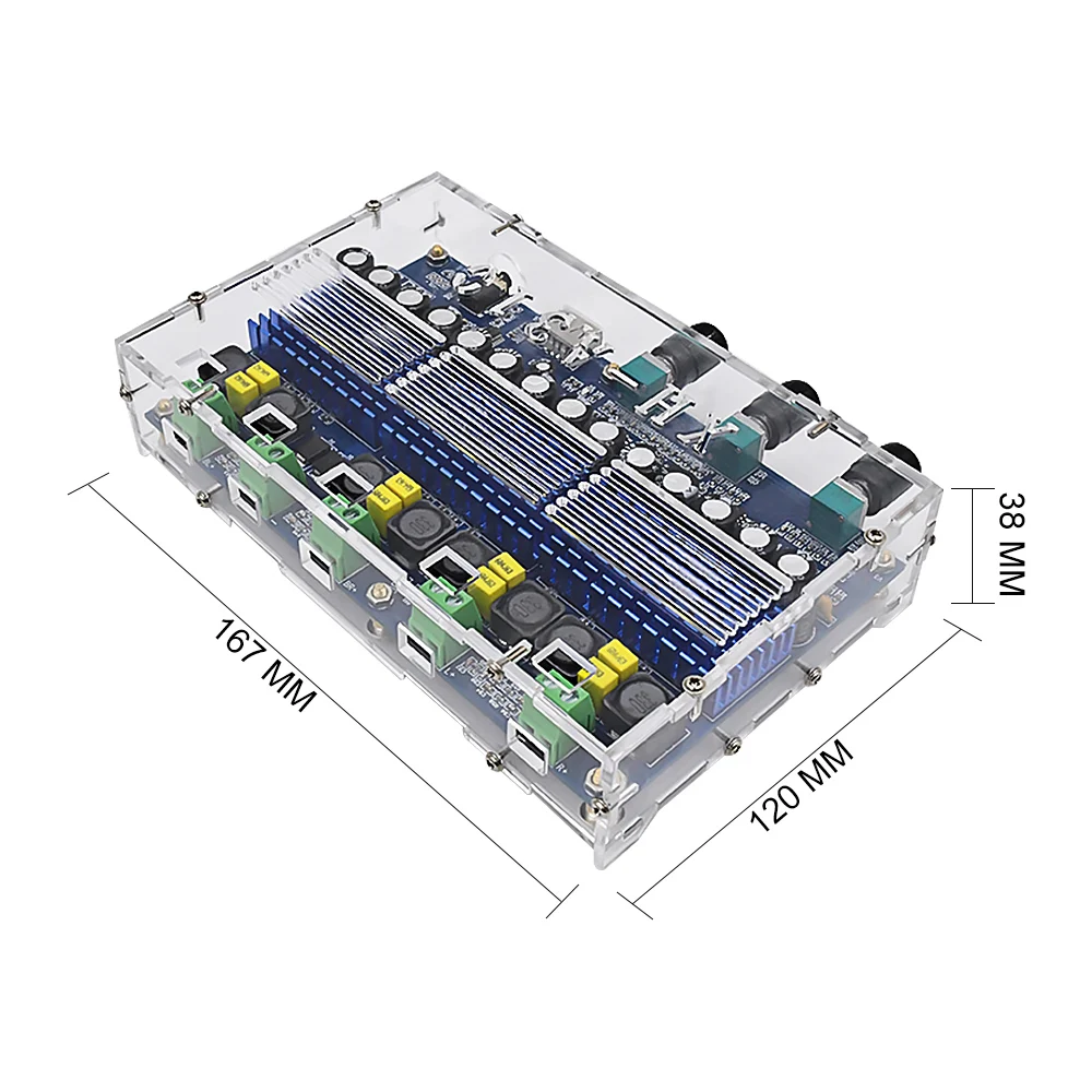 AIYIMA усилитель аудио TPA3116D2 Bluetooth усилитель 2x50 Вт+ 2x100 Вт сабвуфер усилитель 4 канала стерео USB AUX Автомобильный цифровой усилитель