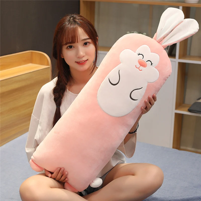 65 см 90 см Kawaii животные подушка мультфильм Длинные Животные Собака корги кролик Шиба ину плюшевые спящие плюшевая кукла-подушка детская игрушка подарок