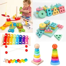 Детские игрушки, деревянные игрушки для детей 0-12 месяцев, музыкальные цветные цифровые познавательные Ранние развивающие игрушки, обучающие игрушки для малышей