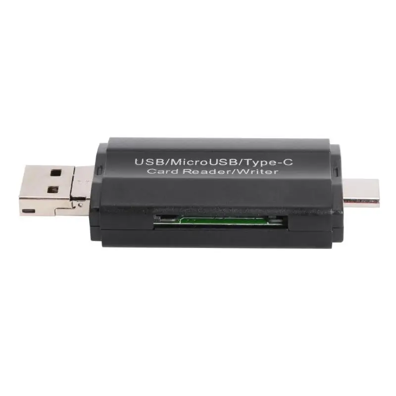 3 в 1 Кардридер высокоскоростной USB2.0 Универсальный TF карта памяти Plug and Play Поддержка функции OTG для Android ПК