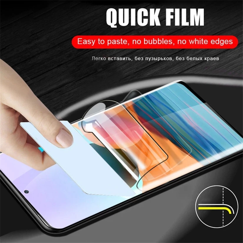 3D Hydrogel Film For Xiaomi Redmi 8 8A 9 9A 9C 9T Screen Protector Redmi Note 8 9 Pro Max 8T 9T 9S For Mi 11T Pro Civi Film glass cover mobile