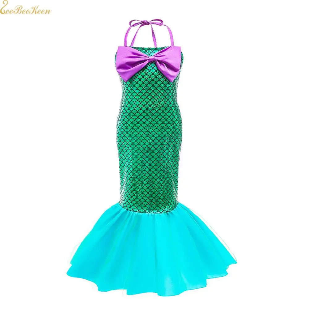 Halloween Costume For Kids Mermaid Dress Child Princess Girls Cosplay Holiday Party | Тематическая одежда и униформа