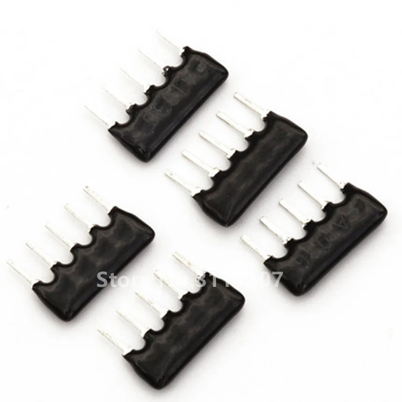 50 шт DIP изоляции 5pin 10K Ohm A103J 10KR сети резисторная матрица A05-103J 5 PINS | Электронные
