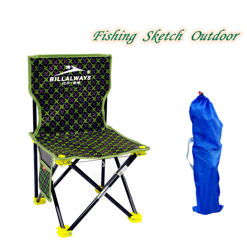 

Outdoor Folding Chair Portable Fishing Equipment Art Sketch Maza Beach Back-to-back Queue