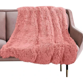

Long Plush Blanket Fuzzy Fur Flannel Shaggy Cover Blanket Bedding Sheet Fleece Super Soft Warm Throws for Bed Sofa Travel Luxury