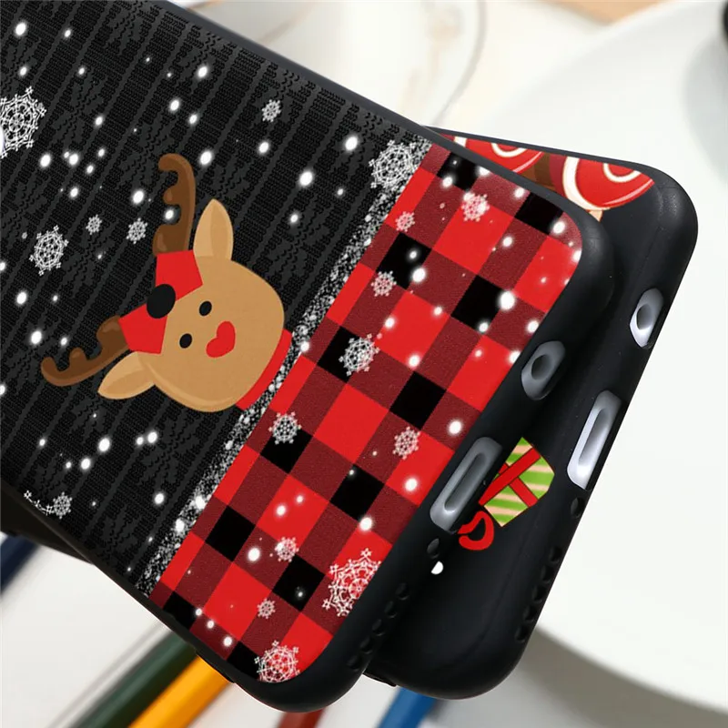 Рождественский чехол для Huawei P30 P20 P40 Mate 10 20 Lite E Pro P Smart Y6 Y7 Y9 2019 Honor 9X 9A 9C 8A 10i 20i TPU