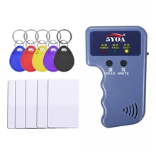Lector de tarjetas duplicador RFID, 125KHz, EM4100, copiadora, grabador de vídeo, programador T5577, ID regrabable, Keyfobs, tarjeta de etiquetas EM4305